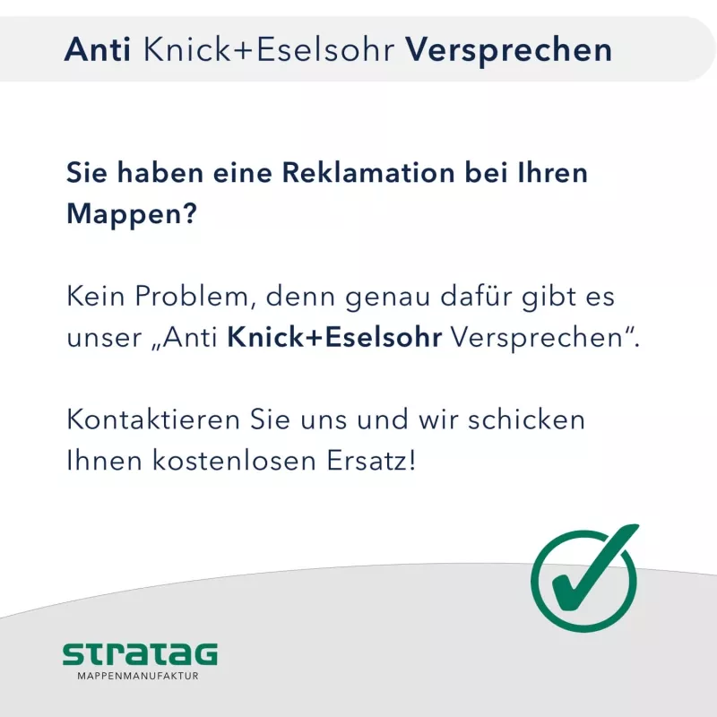 10 Stück Präsentationsmappen mit Laschen Lemani® Premium-Karton (1731)