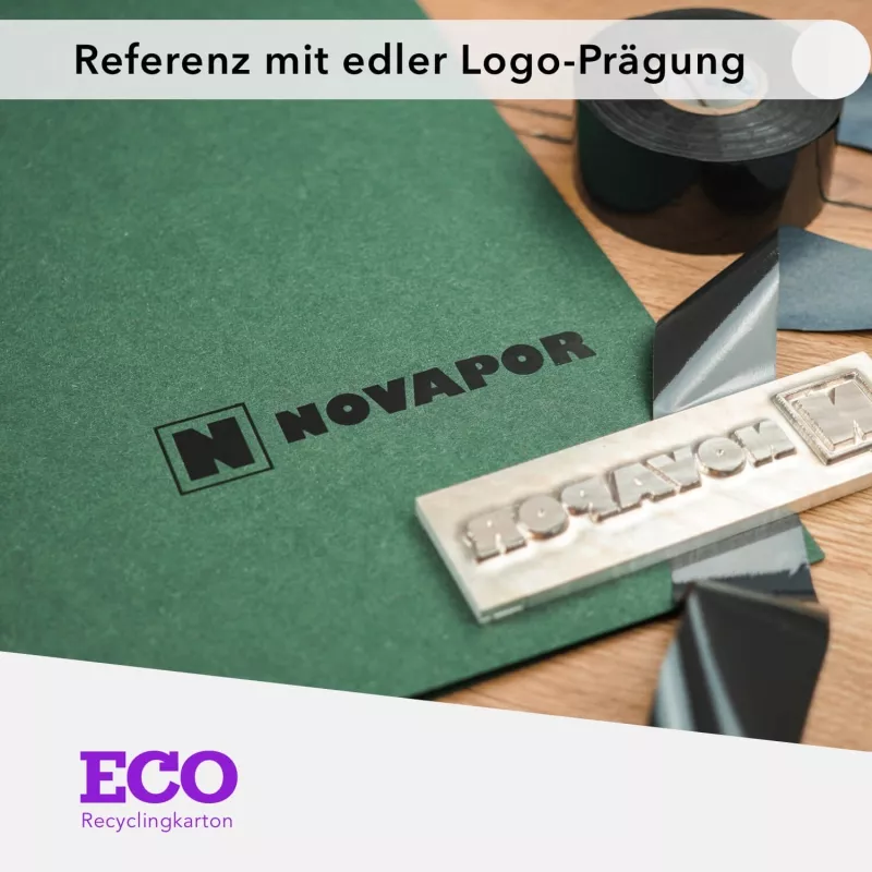 10 Stück Präsentationsmappen mit Laschen ECO Recyclingkarton (1711)