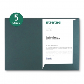 5 Stück Präsentationsmappen BL-exclusivdruck® Naturkarton