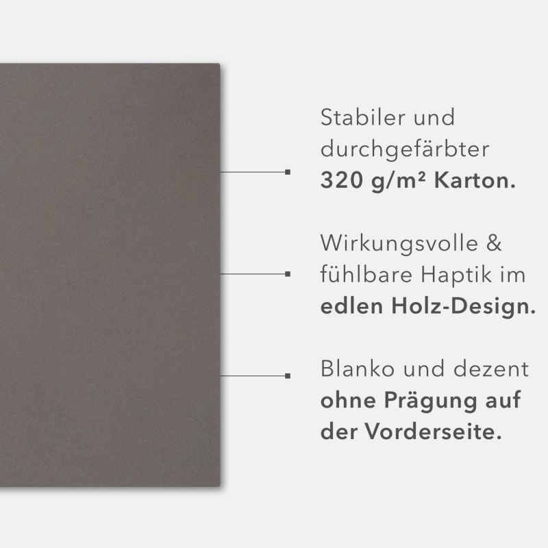 40 Stück Präsentationsmappen BL-exclusivdruck® Naturkarton