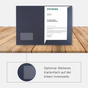 40 Stück Präsentationsmappen BL-exclusivdruck® Naturkarton