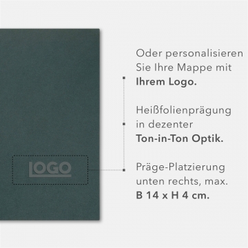 60 Stück Präsentationsmappen BL-exclusivdruck® Naturkarton