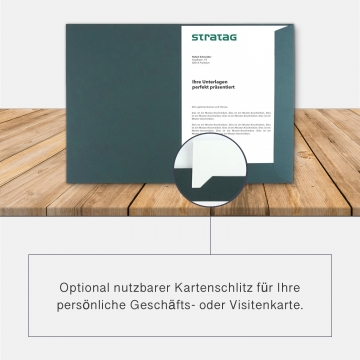 60 Stück Präsentationsmappen BL-exclusivdruck® Naturkarton