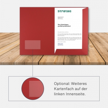 80 Stück Präsentationsmappen BL-exclusivdruck® Naturkarton