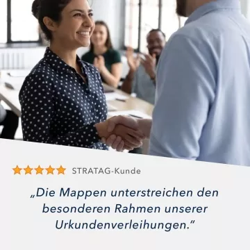 5 Stück Urkundenmappen STRATAG Basic - Edition BLUE