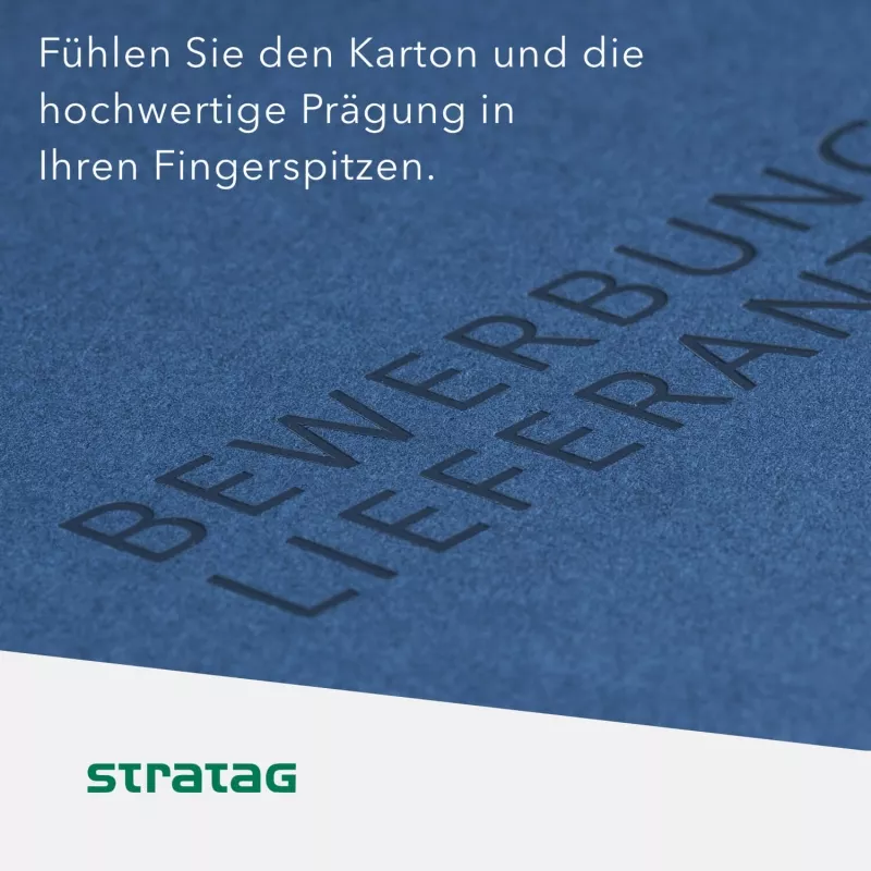 5 Stück Urkundenmappen STRATAG Basic - Edition BLUE