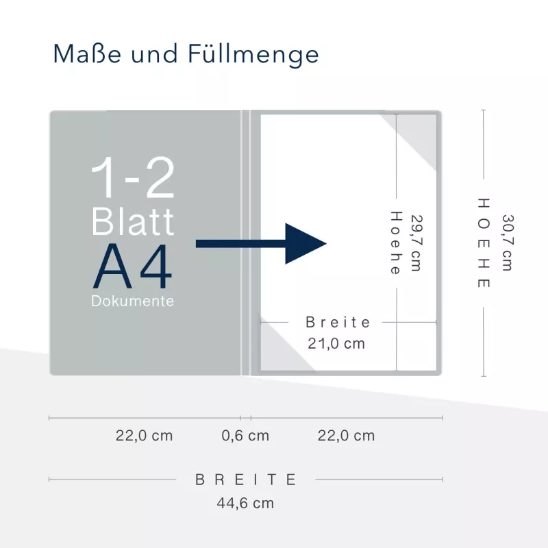 5 Stück Urkundenmappen STRATAG Basic - Edition BLUE