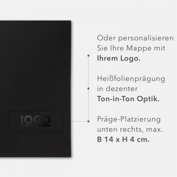 8 Stück Urkundenmappen STRATAG Basic - BLACK Edition