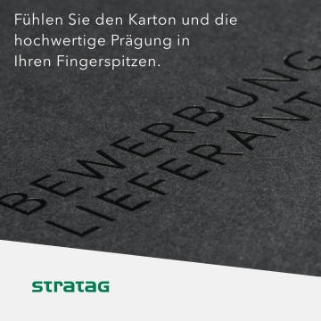 8 Stück Urkundenmappen STRATAG Basic - BLACK Edition