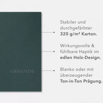 5 Stück Urkundenmappen ECO Basic Recyclingkarton