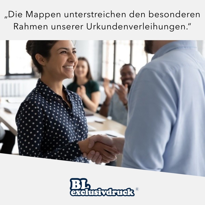 8 Stück Urkundenmappen BL-exclusivdruck® BASIC-plus Naturkarton