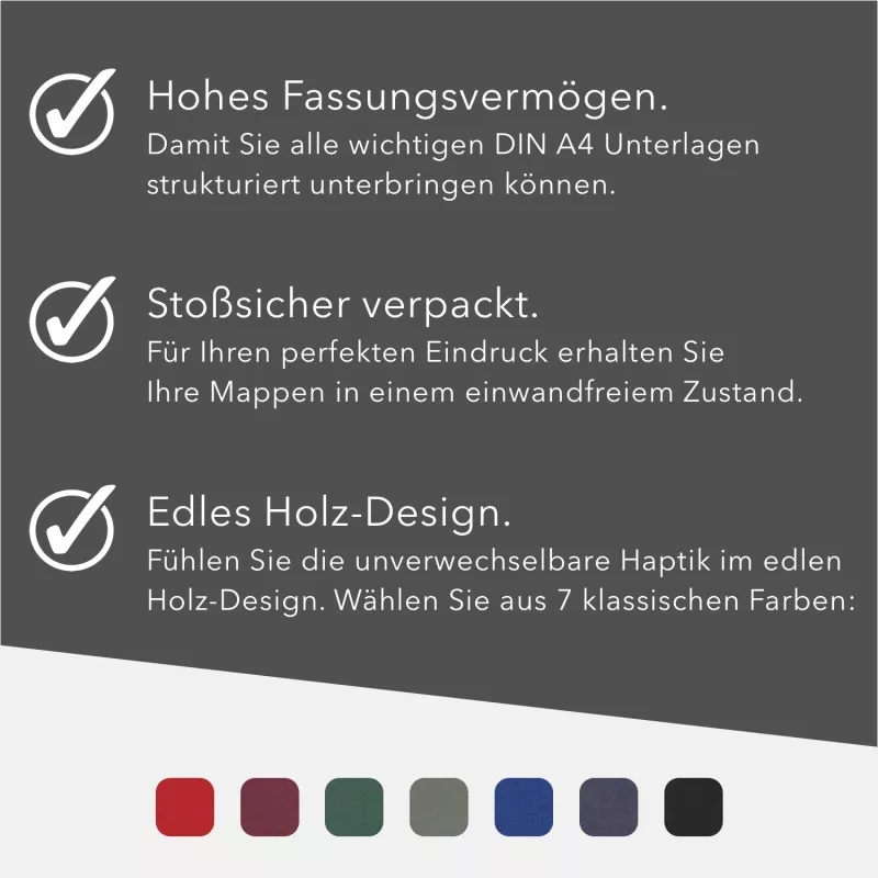 5 Stück Urkundenmappen BL-exclusivdruck® BASIC-plus Naturkarton