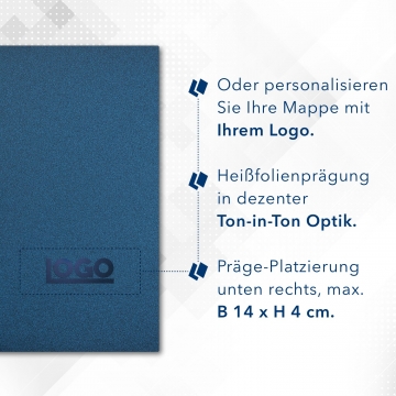 8 Stück Urkundenmappen Esclusiva® Basic Metallic-Effekt