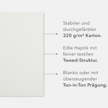 8 Stück Urkundenmappen Lemani® BASIC Textil-Design