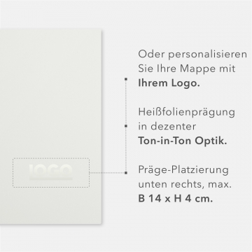 8 Stück Urkundenmappen Lemani® BASIC Textil-Design