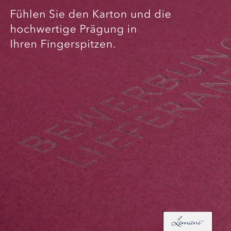20 Stück Angebotsmappen mit Laschen BLexclusivdruck® Naturkarton