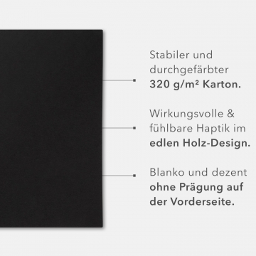 8 Stück Kondolenzmappen BL-exclusivdruck® BASIC-plus Naturkarton