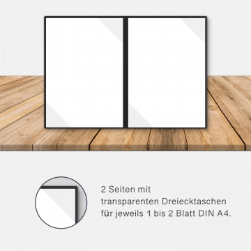 8 Stück Kondolenzmappen BL-exclusivdruck® BASIC-plus Naturkarton