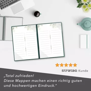 8 Stück Kondolenzmappen ECO Basic-plus Recyclingkarton