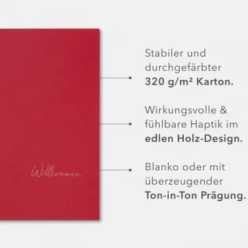 5 Stück Hotelmappen BL-exclusivdruck® OPTIMA-plus Naturkarton
