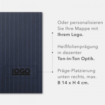 8 Stück Vertragsmappen mit Abheftstreifen Lemani® IMPULS Textil-Design