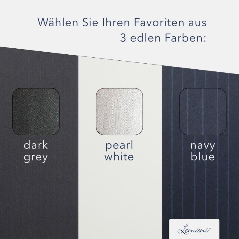 5 Stück Vertragsmappen mit Abheftstreifen Lemani® SMART Textil-Design