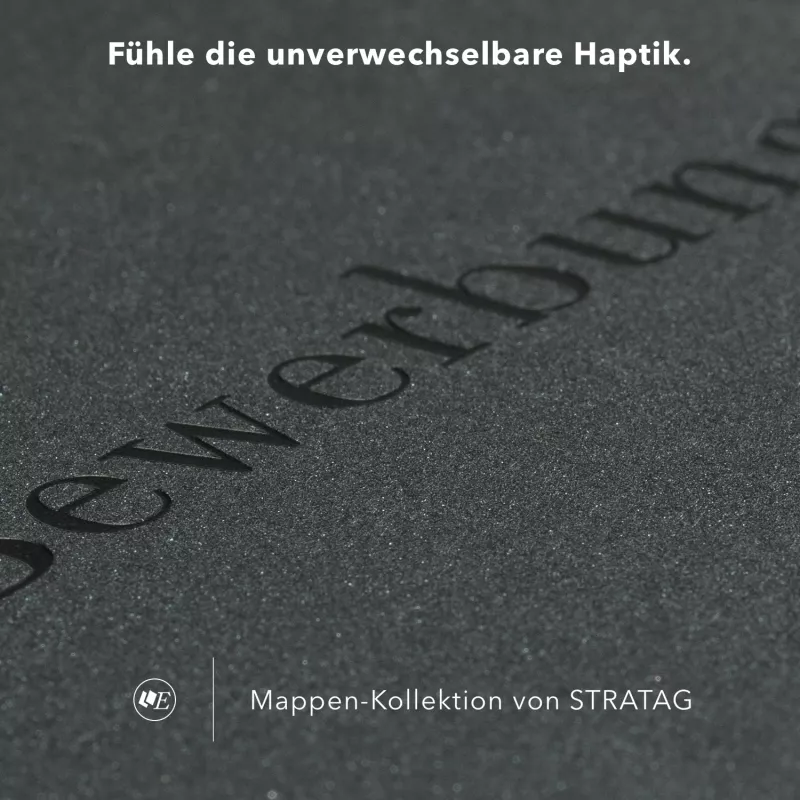 5 Stück 4-teilige Werbemappen Esclusiva® Exzellent-plus Metallic-Effekt