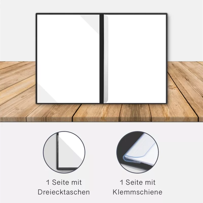8 Stück Hotelmappen BL-exclusivdruck® BL-plus Naturkarton