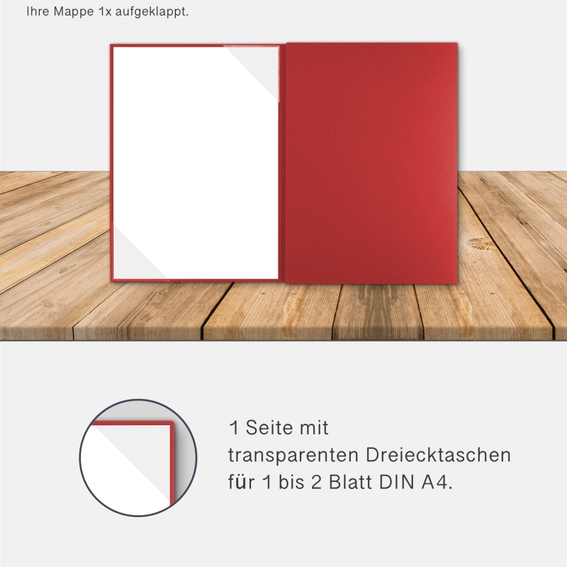 5 Stück 3-teilige Werbemappen BL-exclusivdruck® OPTIMA-plus Naturkarton