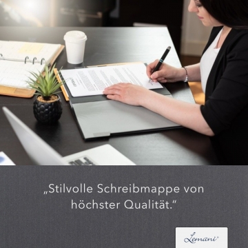 5 Stück Tagungsmappen mit Schreibblock Lemani® CARISMA Textil-Design