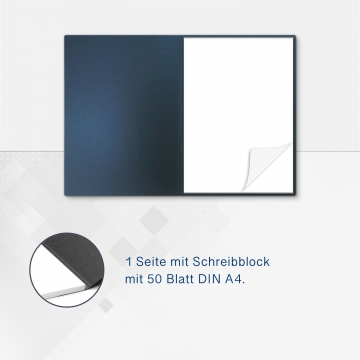 8 Stück Seminarmappen mit Schreibblock Esclusiva® Classic Metallic-Effekt