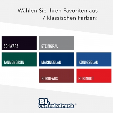 5 Stück Tagungsmappen mit Schreibblock BL-exclusivdruck® BASIC-plus Naturkarton